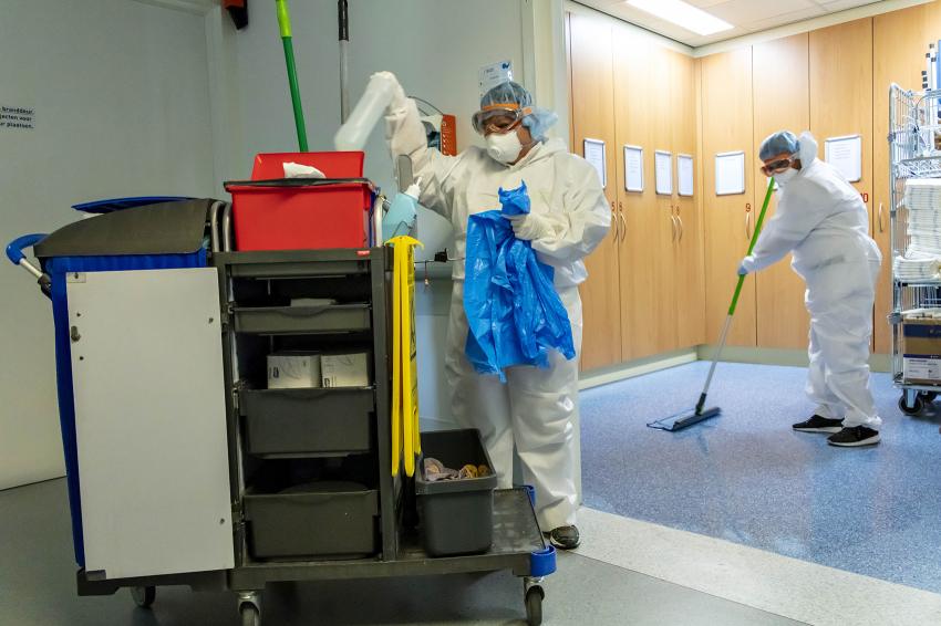 Ziekenhuisschoonmaak MUMC - Corona-verpleegafdelingen A1 en B3
