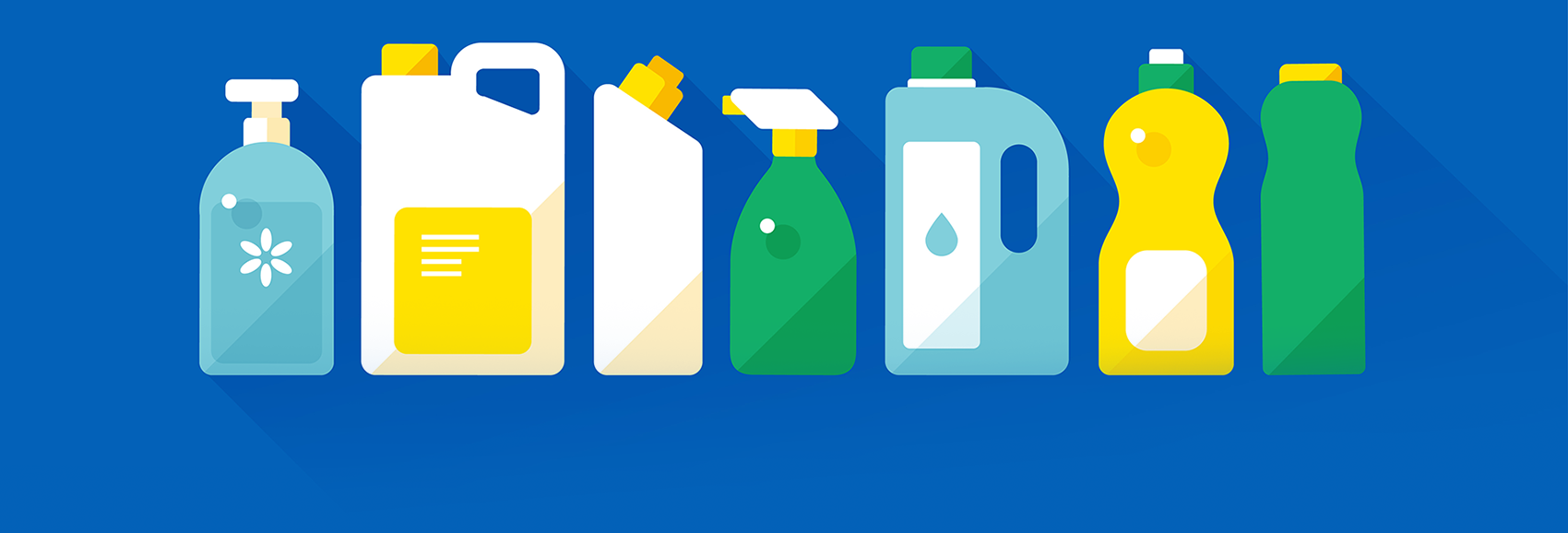 Flessen schoonmaakmiddel